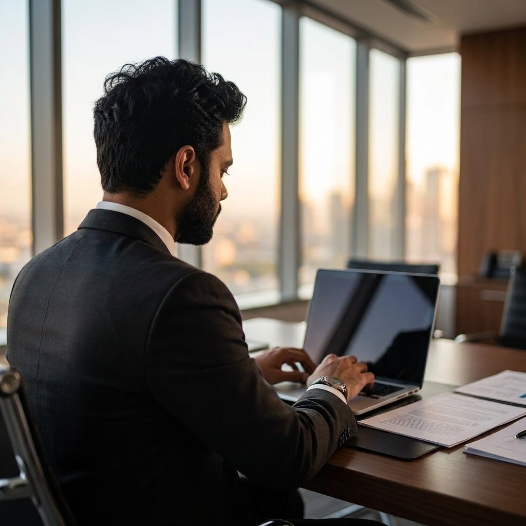 Priyankar Chakraborty, President & CEO, at work
